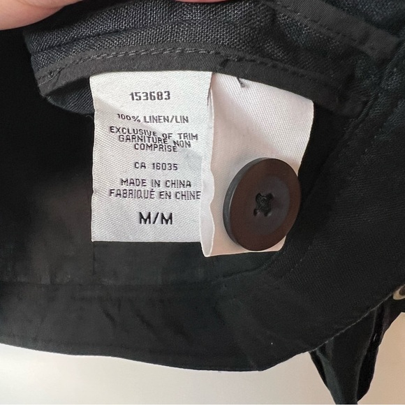 🌿 Marvin Richards linen coat black short jacket - Picture 2 of 7